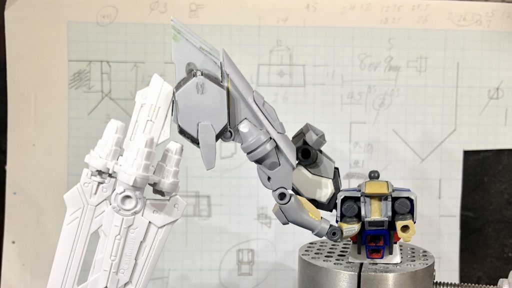 MSGとプラ板とエポパテで制作しました