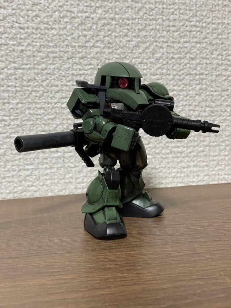 マシンガンは左手の持ち手部分それっぽく修正したため、もとの１２０㎜より持ちやすくなった気がします。 