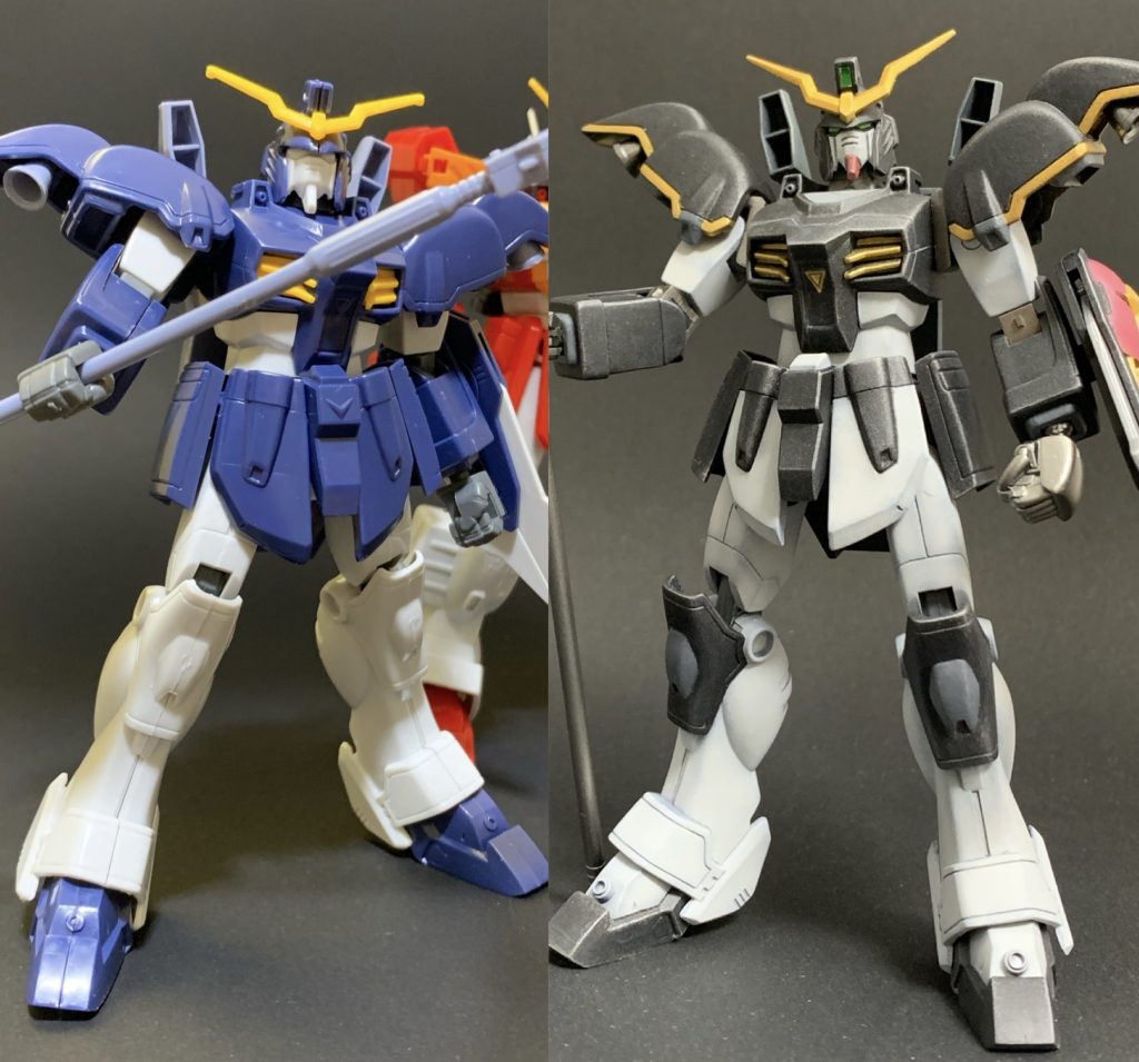 最後に前回のシェンロン同様何も手を加えていない状態と比較。シェンロンは元もそこそこ出来がよかったんですけれど、デスサイズは変わったなぁ・・・って実感します。