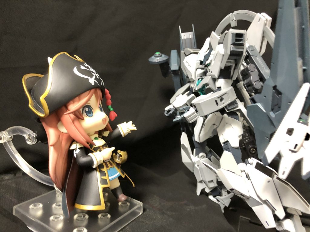 以上、ネプテイトガンダムをスターゲイザーの世界観に当てはめて、コズミック・イラの技術と宇宙工学や天文学的に何だかんだ話の整合性が取れるようにしてみたら劇場版入場者特典の小説くらい過去最長ロング妄想設定になっちゃいました。(一応相対性理論はどこかに置いといてください…)更に終いにはモーレツ宇宙海賊の世界にもクロスオーバーしちゃってスパロボみたいに!?アストラルゲイザーの話はここまでとなりますが、ここからの繋がりでモーレツ宇宙海賊のネタで1機製作中ですので乞うご期待ください。