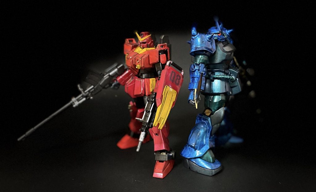 ジオンに鹵獲された設定の陸戦ガンダムと