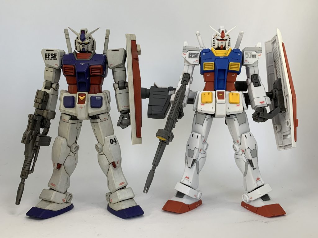 HGオリジンガンダムと比べてもスタイルは好みです❤️