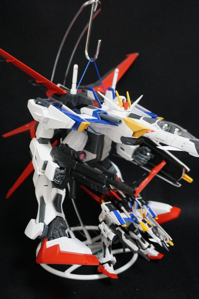 以前制作したRGとのツーショット。1/60と1/144ではやはり大きさが全然違いますね。