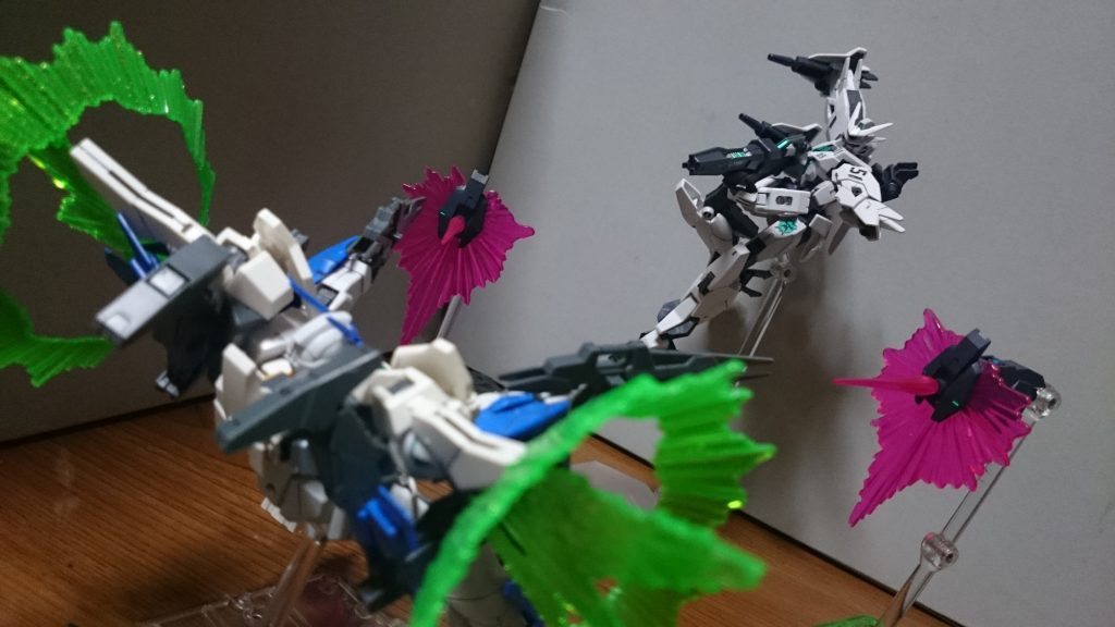 vsダブルオースカイメビウス！通常のジュピターヴでもトランザムの機動を追えていたけど、宇宙特化なコアII+ジュピターヴだとどこまでやれるんだろうかそれでは2期アーマー！ジュピター to ウラヌス！