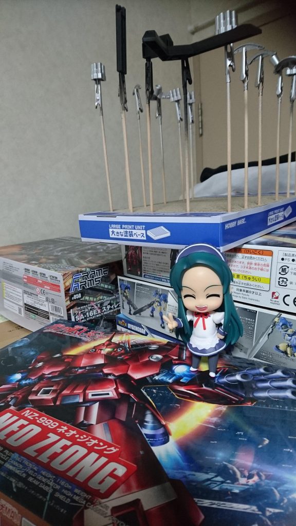 塗装①台座はつや消しブラック