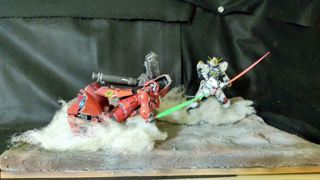 アクシズが爆破する寸前の最後の一騎討ち