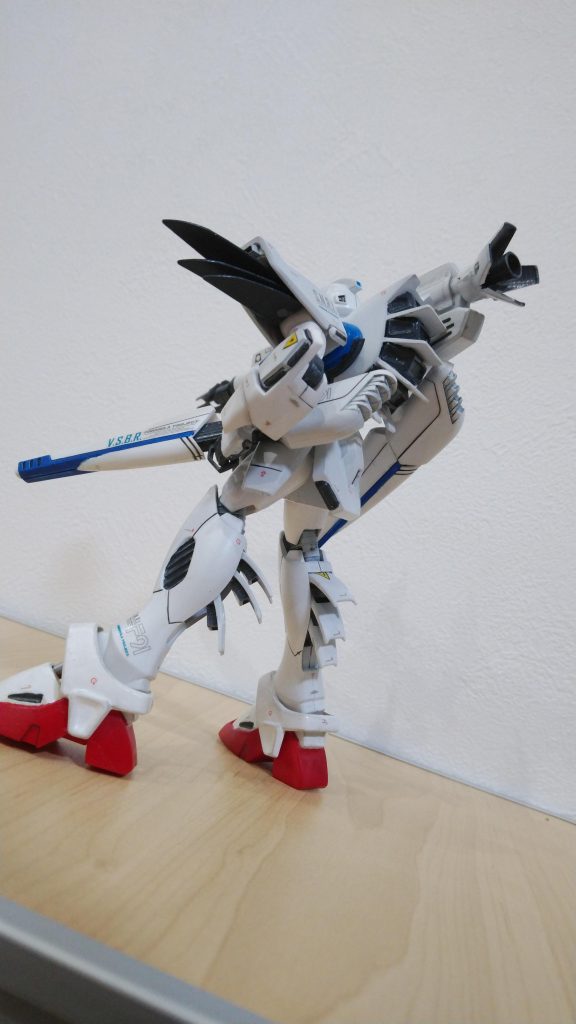 特徴的なバックパックそしてフィン