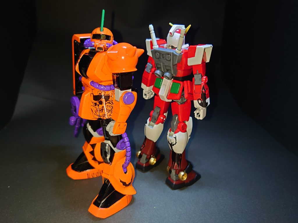 ファーストグレードのザク、後はめ加工が面倒なので今回は凄く楽でした加工に1日、塗装に2日で完了