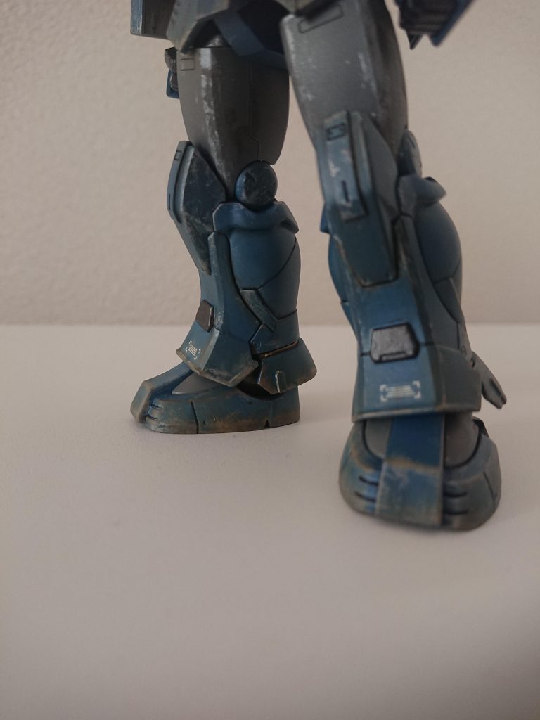 足元のウェザリングを重点的に