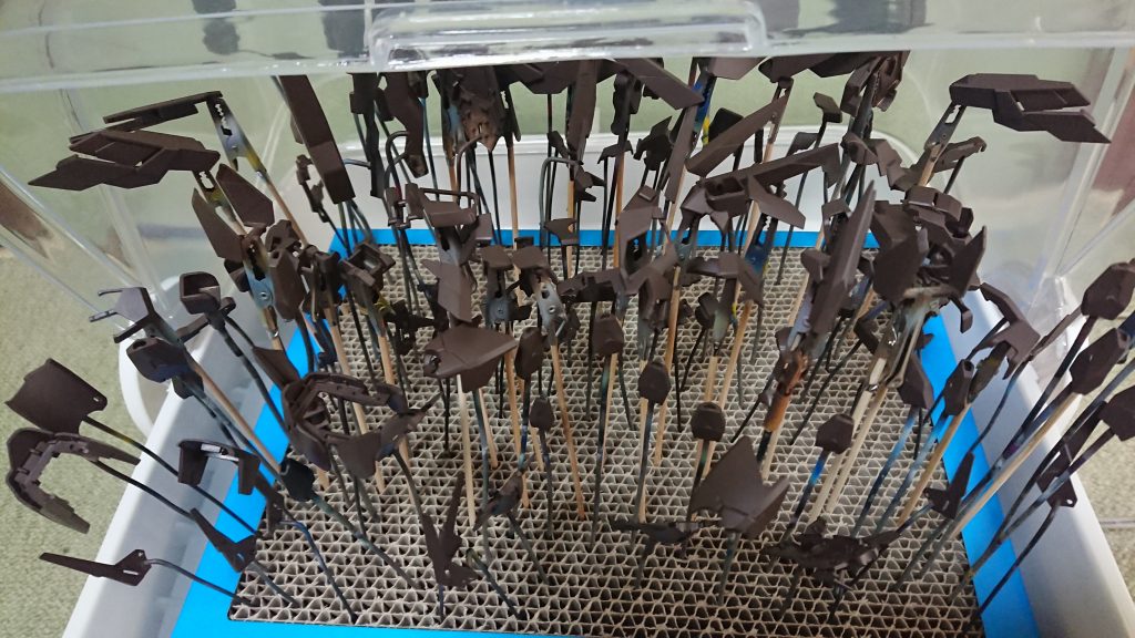 サフ吹きしてドライブースで乾燥。