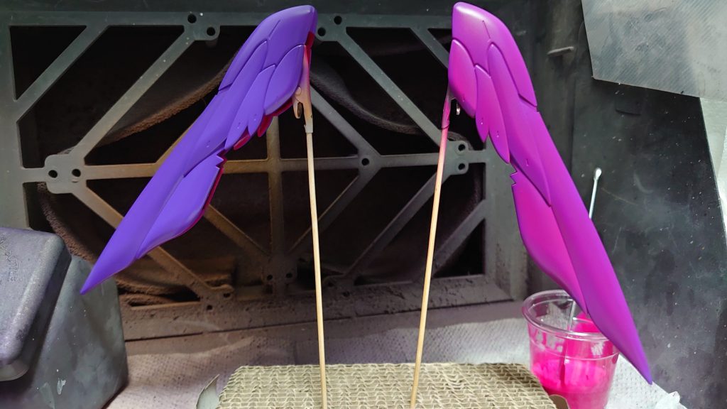 上地にフィニッシャーのジャガーパープル+マゼンタ微量をグラデーション