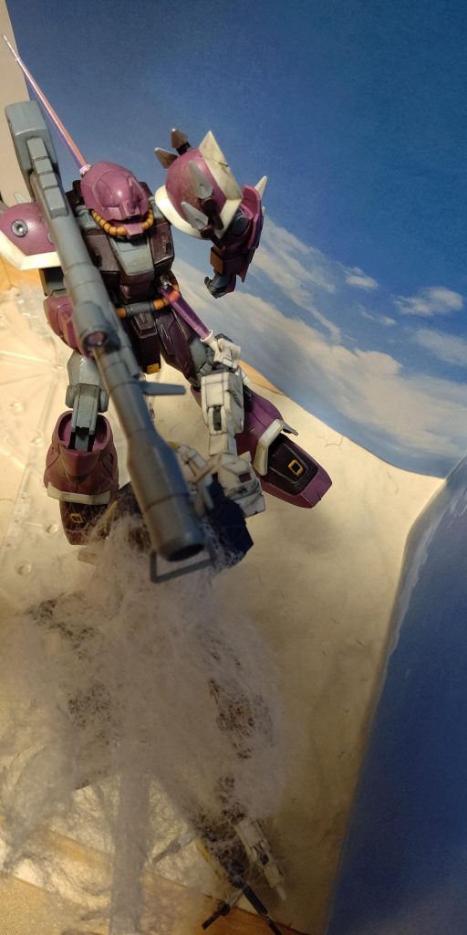 上からだとこんな感じ…イフリートはヒートダートを取ろうとしている様子を表現してます( ^ω^ )