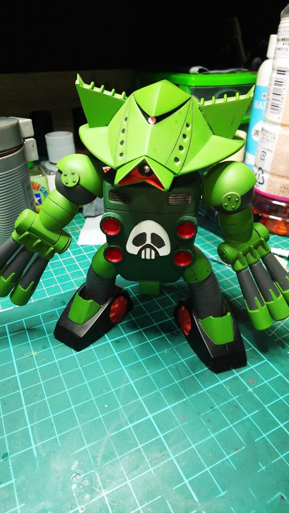 お腹に貼り付けてドロンボー一味風が増しました。