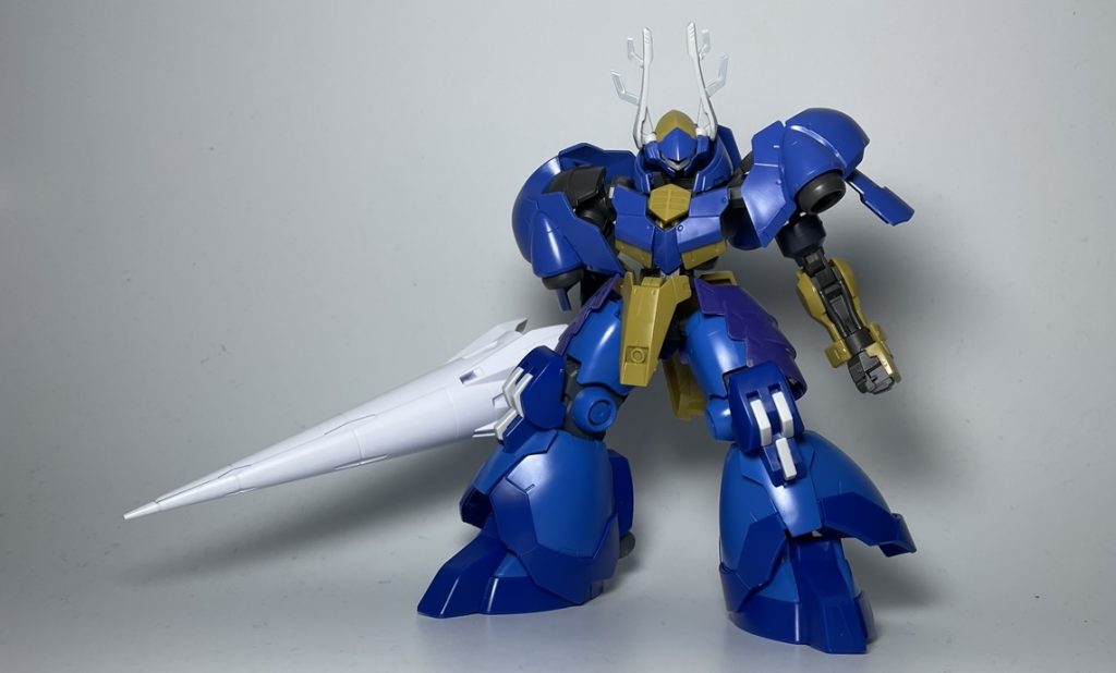 トナカイ仕様キットヘルムヴィーゲ・リンカー下半身:ドムR35槍:ゼルトザーム某戦国ゲームのキャラのようになりました笑