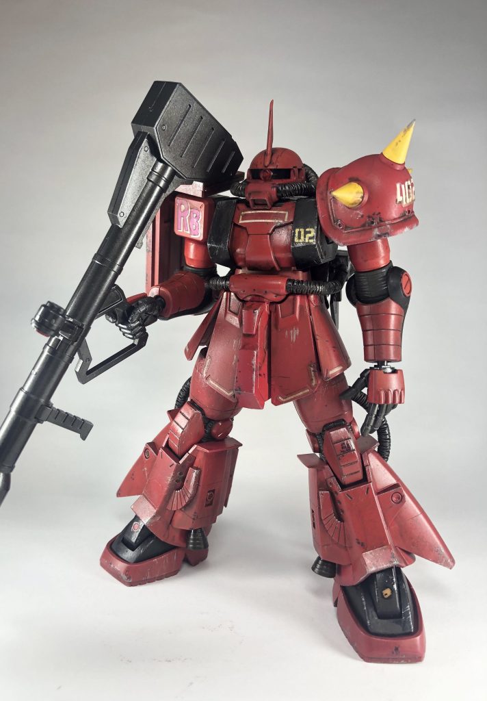 サンダーボルトの各種ザクをミキシングしてジョニーライデン用ザクを仕立てました