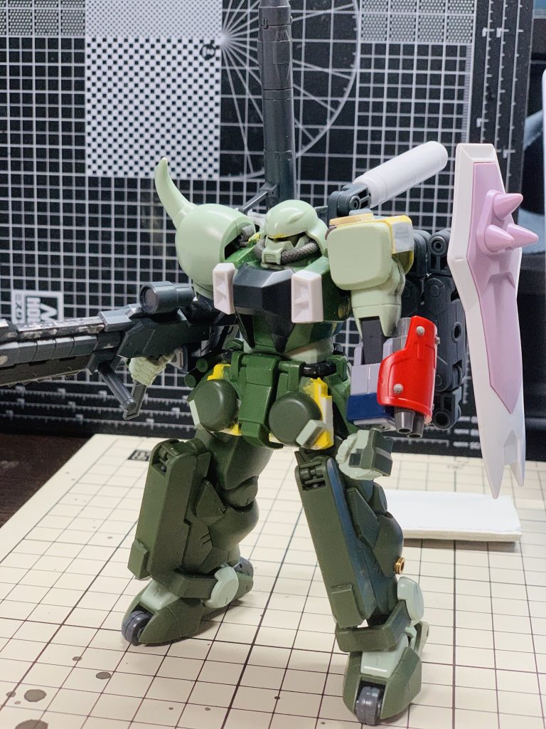 塗装前の状態。ミキシングしたパーツが分かりやすいと思います