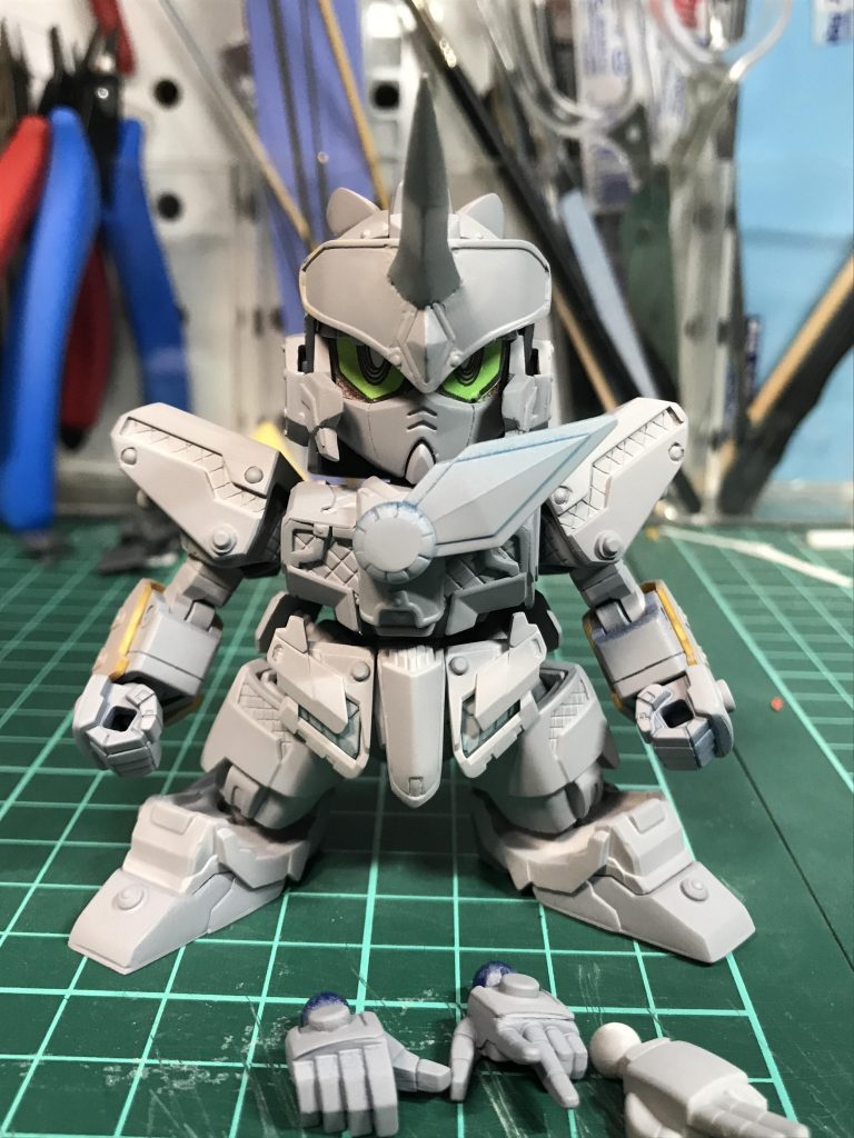 RX-零丸をベースにBB戦士等のパーツ、パテなどを使いベースの零丸感をなるべく薄くし、オリジナルになる様に頑張りました。ここまで見て頂きありがとうございます、少しでも楽しんで頂けたら幸いです。自来也とくればあと2人は仲間がいる、、!?次回を待て!