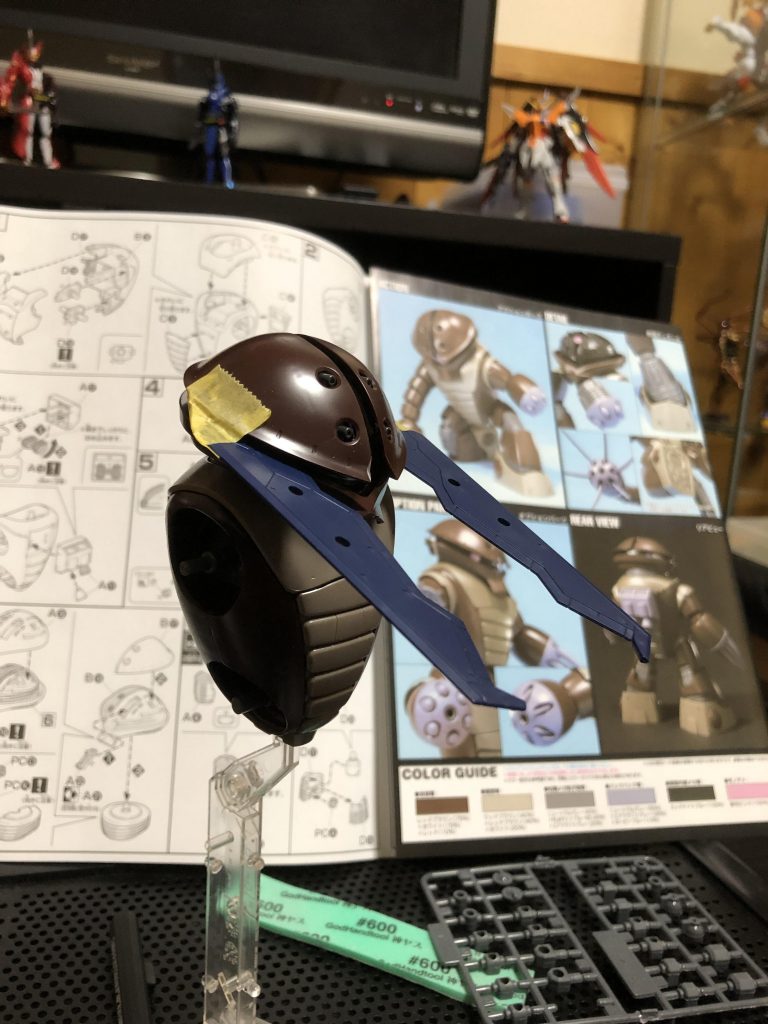大顎ボツ案。可動がおもいつかなかったりイメージと違ってたりでボツに。