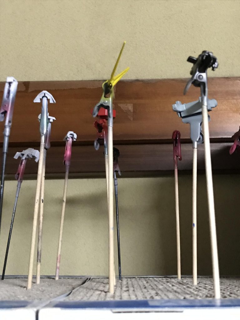 エアブラシ塗装工程