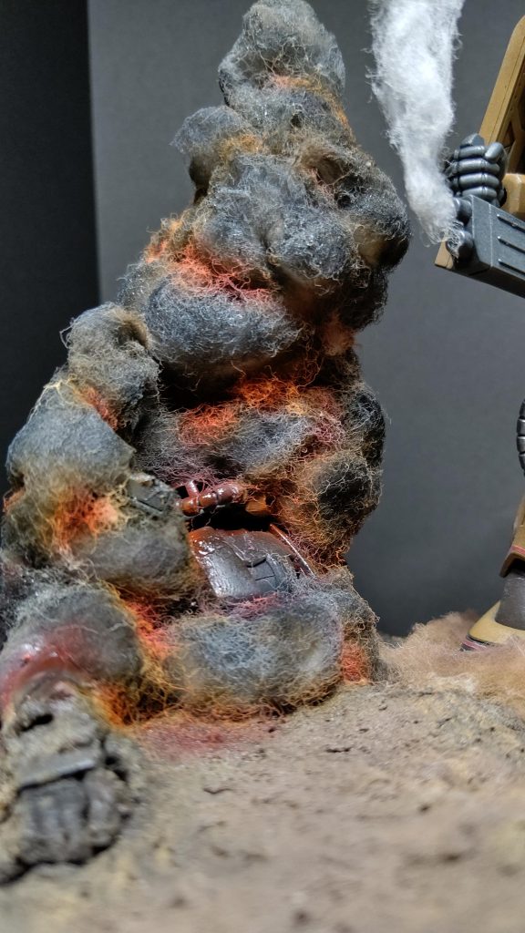 アップで見ると塗装感見え見えですが、とりあえず燃えてる雰囲気は少し出せたかなと…