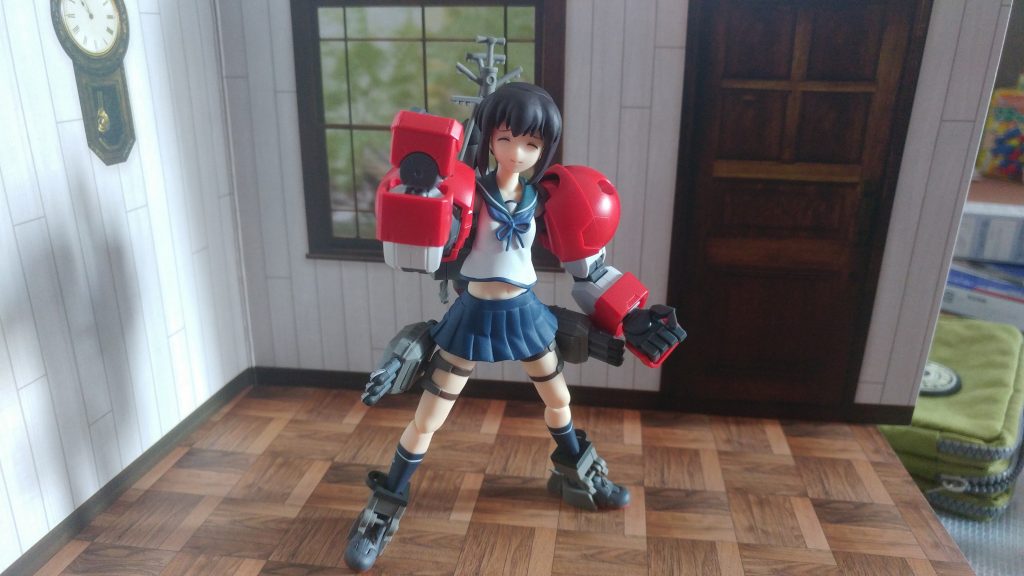 拳を前に出した状態