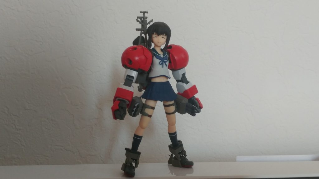 吹雪タイタス単体本来なら足もタイタスにするべきだけど技術がなくて腕だけタイタスになってます。その代わり、太ももには魚雷を装備！