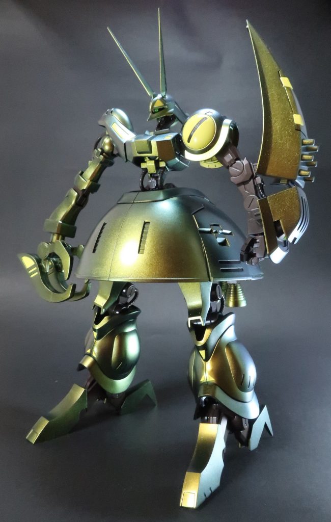 ビルドファイターズ本編ではデビルガンダムを使ってアイラのジェガンにあっさり負けた「ガウェイン」が使ったガンプラです。