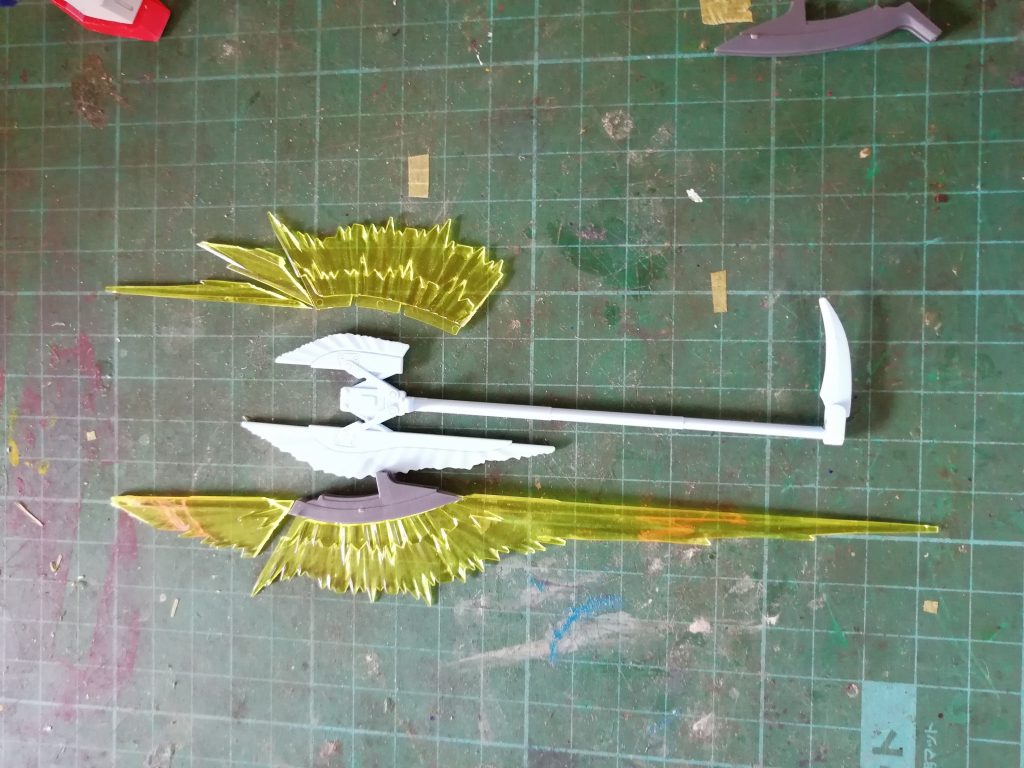 加工中のビームアックス。