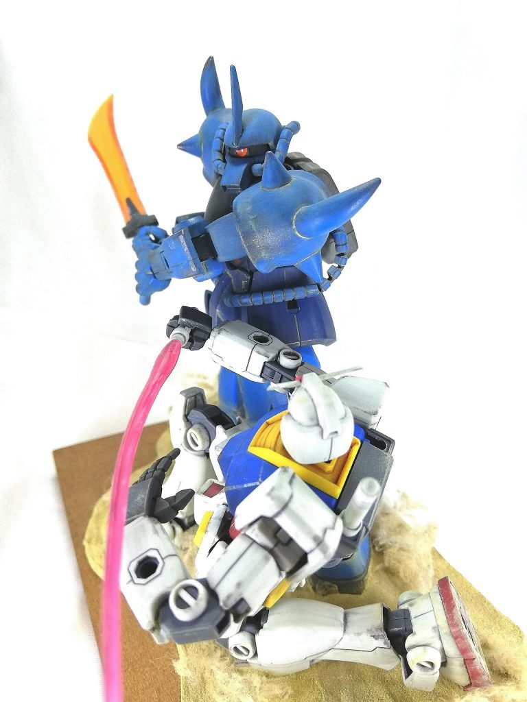 2体とも、ストレート組み。一部塗装した後ウェザリングカラーでウォッシングとウェザリングを行ったのみで完成させています。