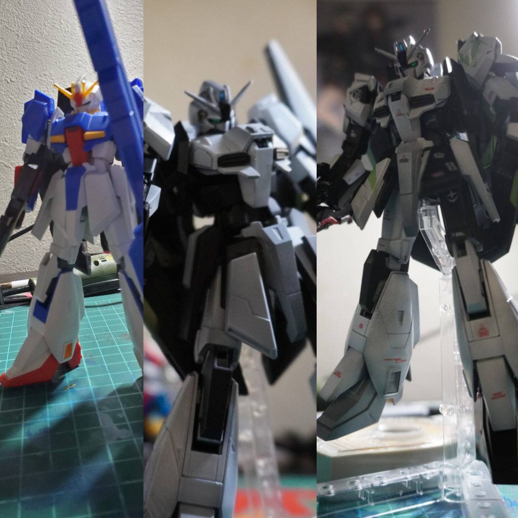 before→after黒立ち上げマスキングテープが大変でした。バルカンの部分を真鍮線に変更。筋彫り増やしデカール貼り