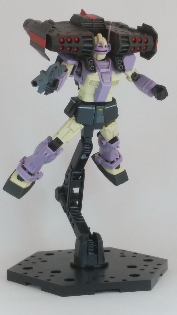 ビーム・スプレーガンを構えたイメージです。