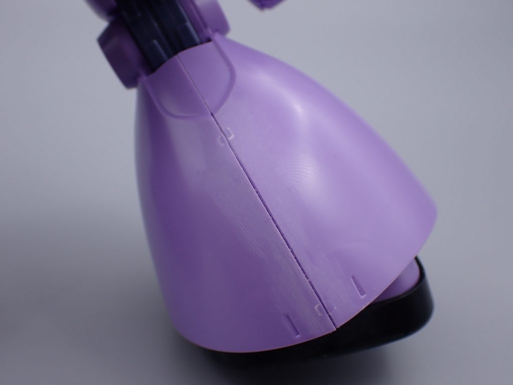 合わせ目。段落ち処理されていますが、消したいところ。今回は段落ち処理を再度ほりなおしました。