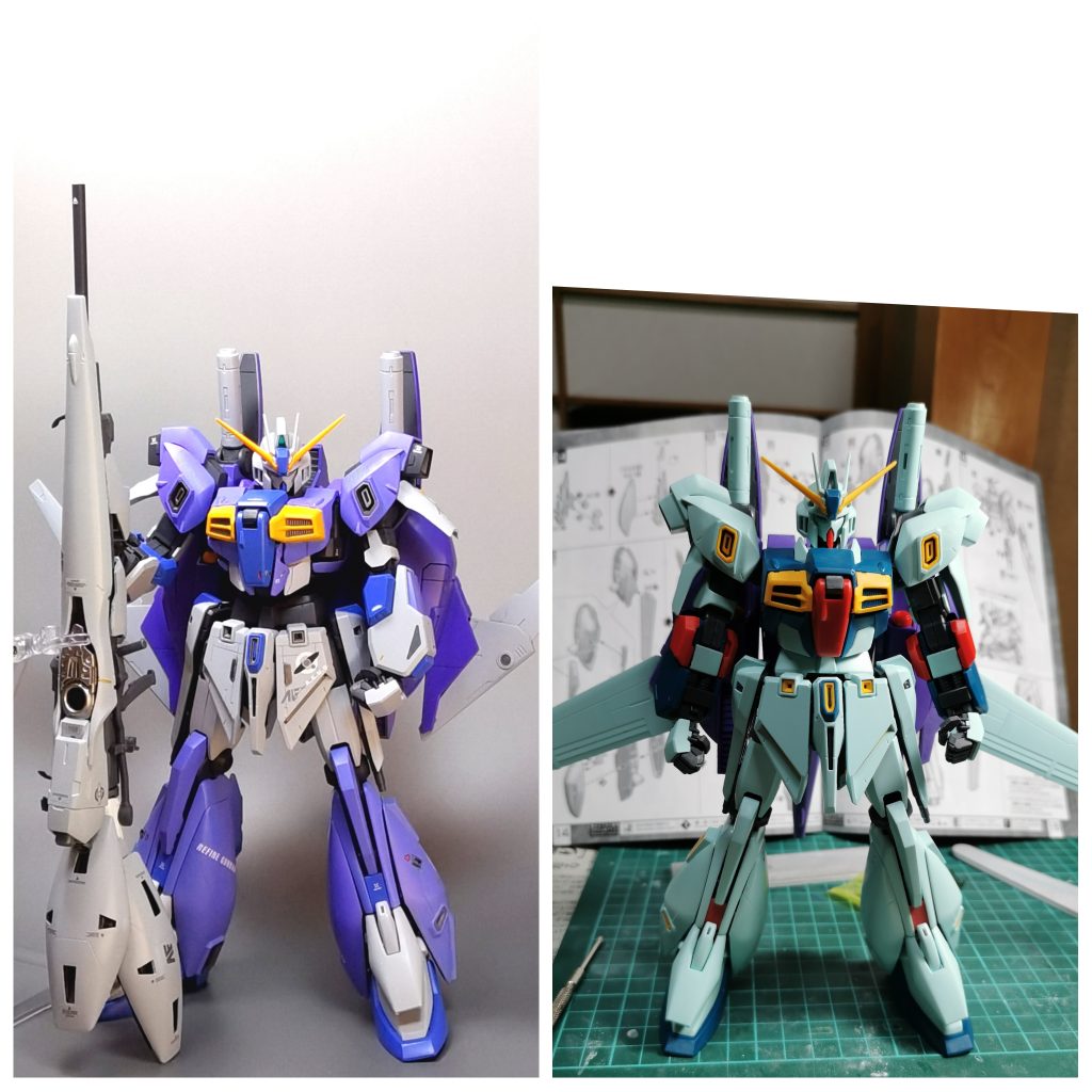 関節含め良い改修はされていますが、元のMGリ・ガズィのリデコキットなのでパーツのハメが固く破損しやすかったり、足首の接地性はかなり厳しいです。スタイルは腹部以外かなり良かったので腹部だけ改修しました。(大手術🙃)