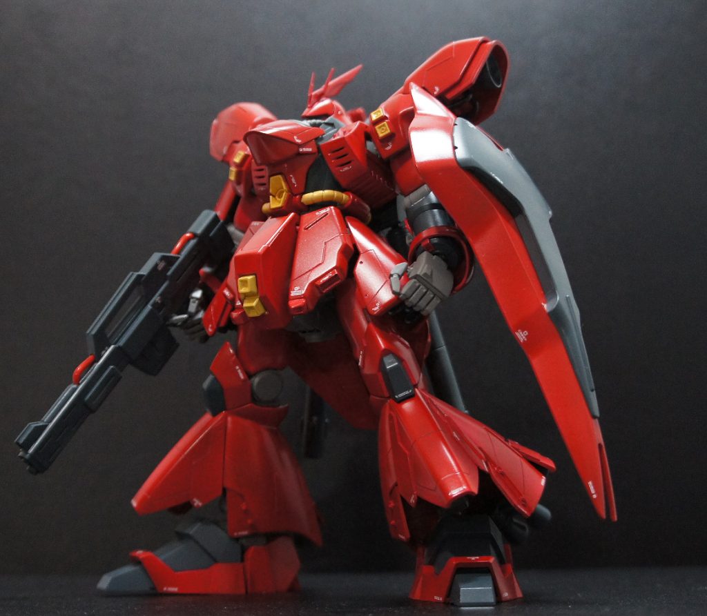 ビームショットライフルのパイプ部分は別パーツ化にしたりちょこっと改造してあります^^