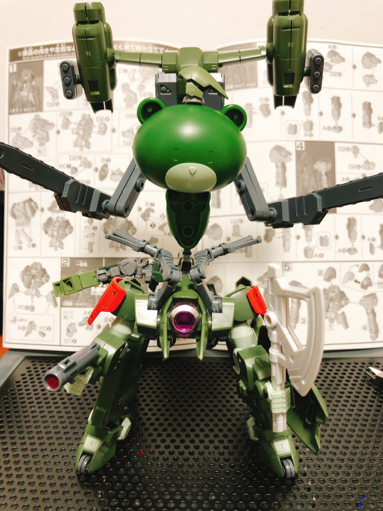 【制作途中】デストロイモードイメージ。この時は武器などもないので、行けると思いましたが…w