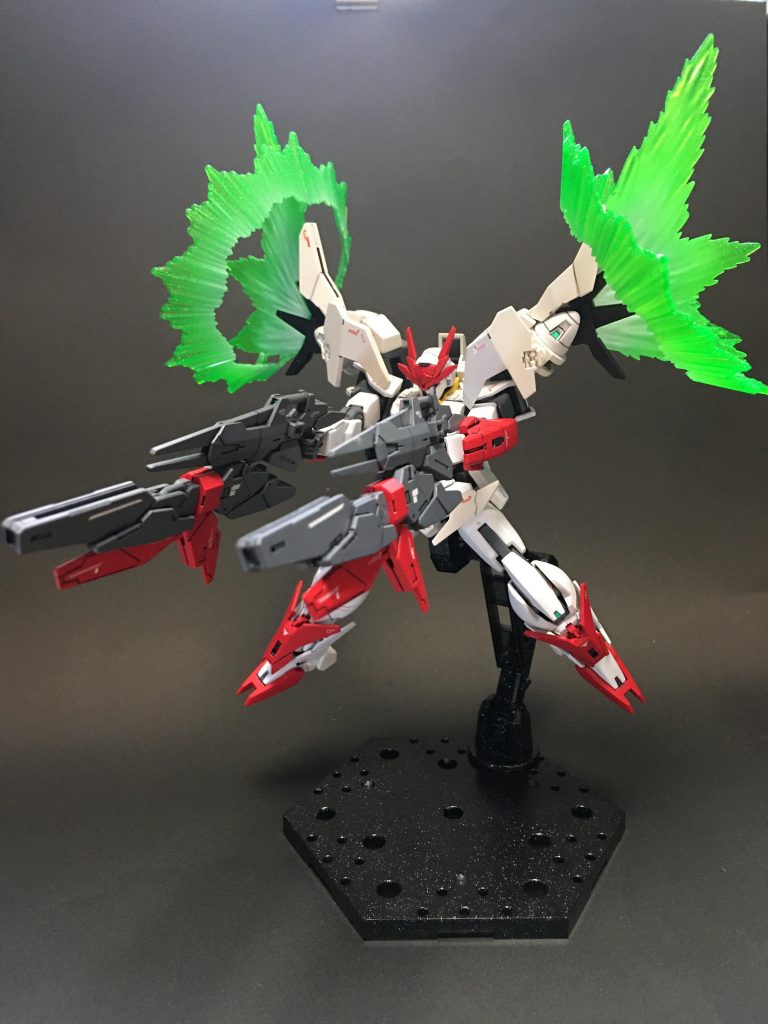 アームドウイングバインダー＋ビームライフルドライブのエフェクトは白でグラデーションかけてます