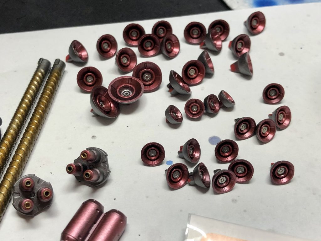 スラスターの数が(笑)中にハイキューパーツさんのGLFPを追加しています。