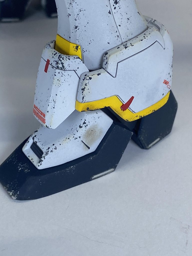 お気に入りポイント2 足の汚しがお気に入りです!ウェザリングで砂と泥っぽい汚れを入れてます