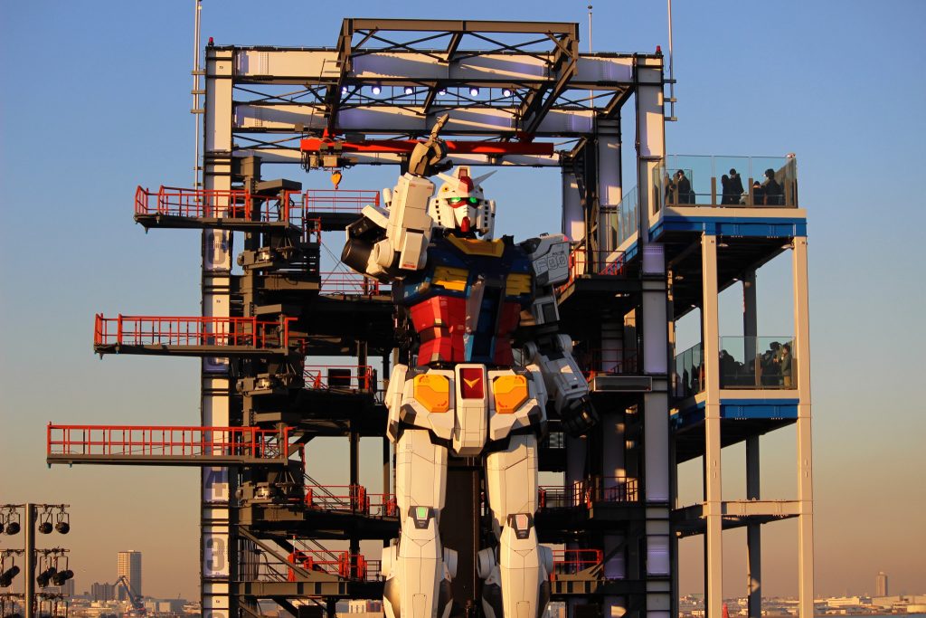 ガンプラの写真ではないのですがせっかくなので1/1ガンダムの写真も載せておきます。