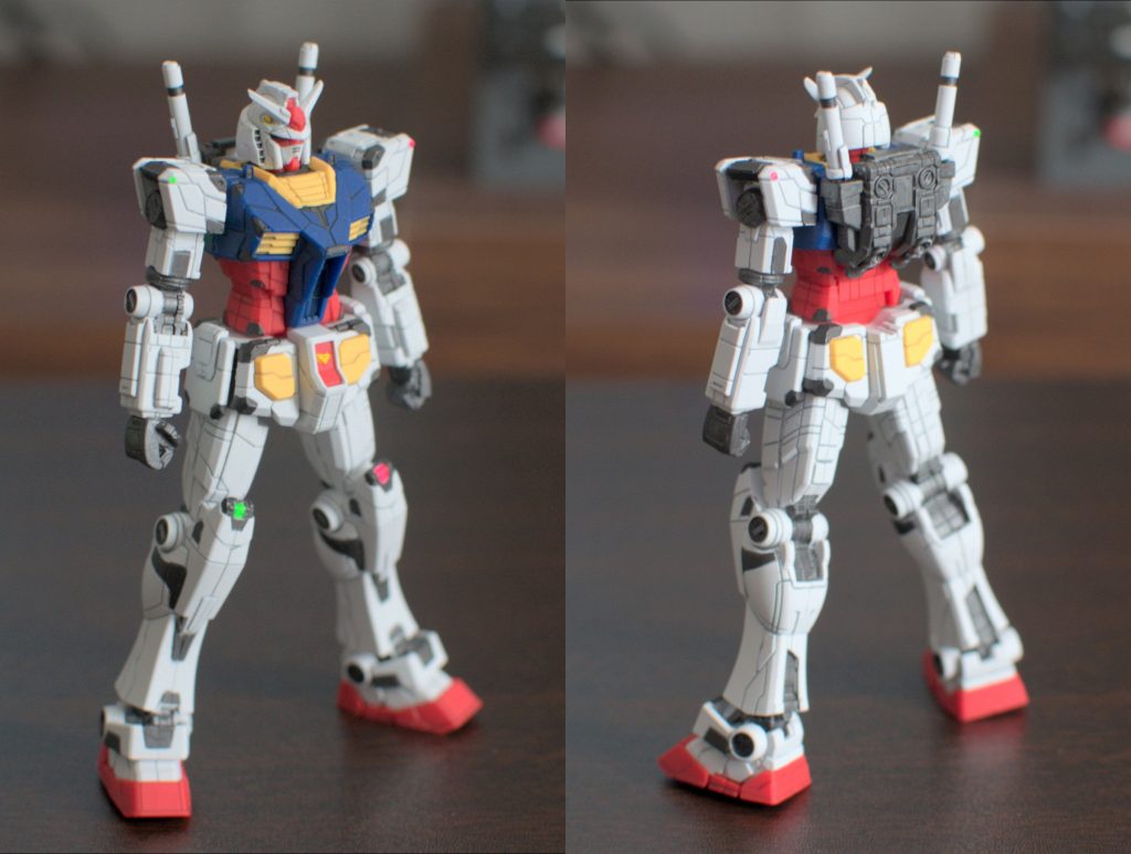 ちゃんと再現するならライトブルーとライトグレーの塗分けも必要なんですが、正月中にサクッと仕上げたかったので省略。