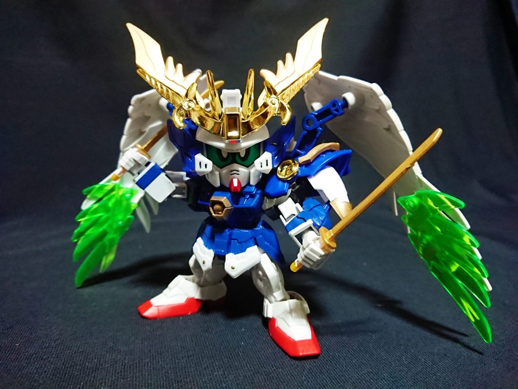 武者ウイングゼロは、ゼロカスをそのまま捻りなく武者化に落としたデザインのため、改修も比較的簡単な部類でした。ムシャ戦記自体が全てEW機体そのままのため、全機ともそんなに難しい改修ではないかも？