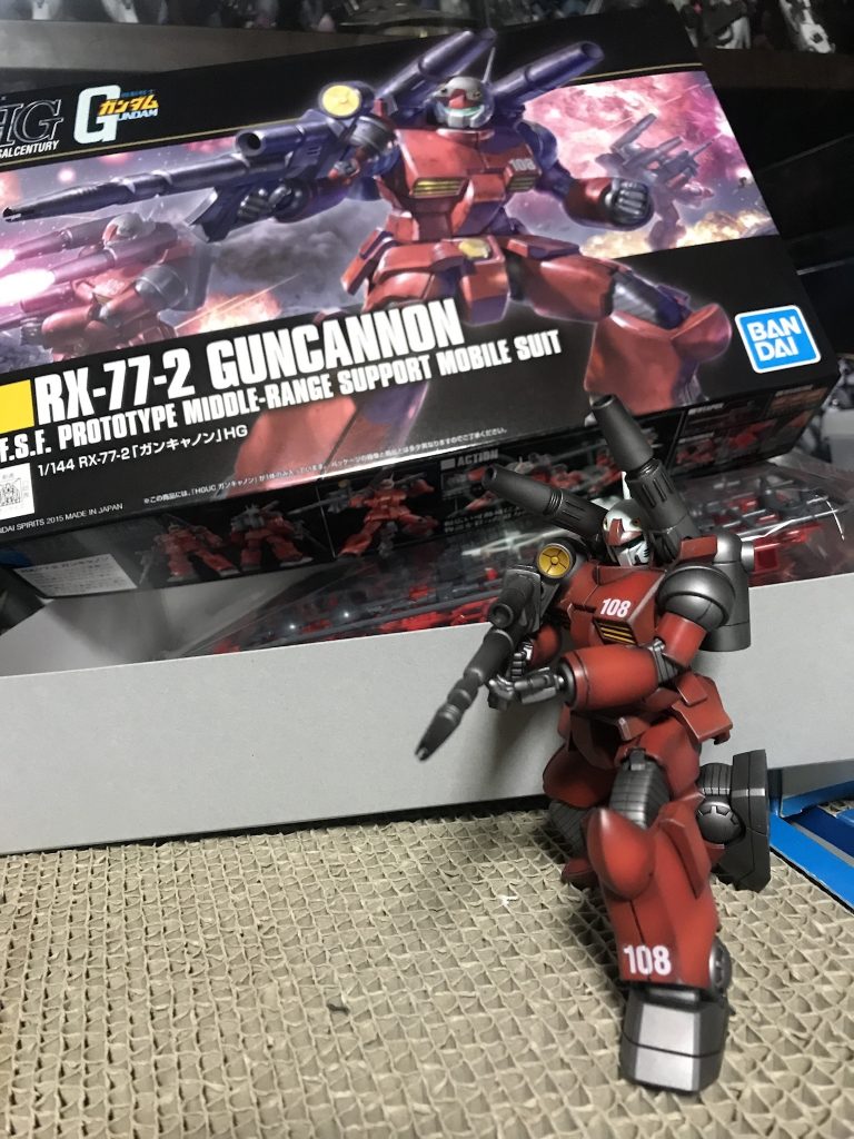 １機制作すると、もう1機制作したくなり去年12月再販時に購入、制作しました。前回は108(カイ機)を制作したので、今回は109(ハヤト機)を制作しました。