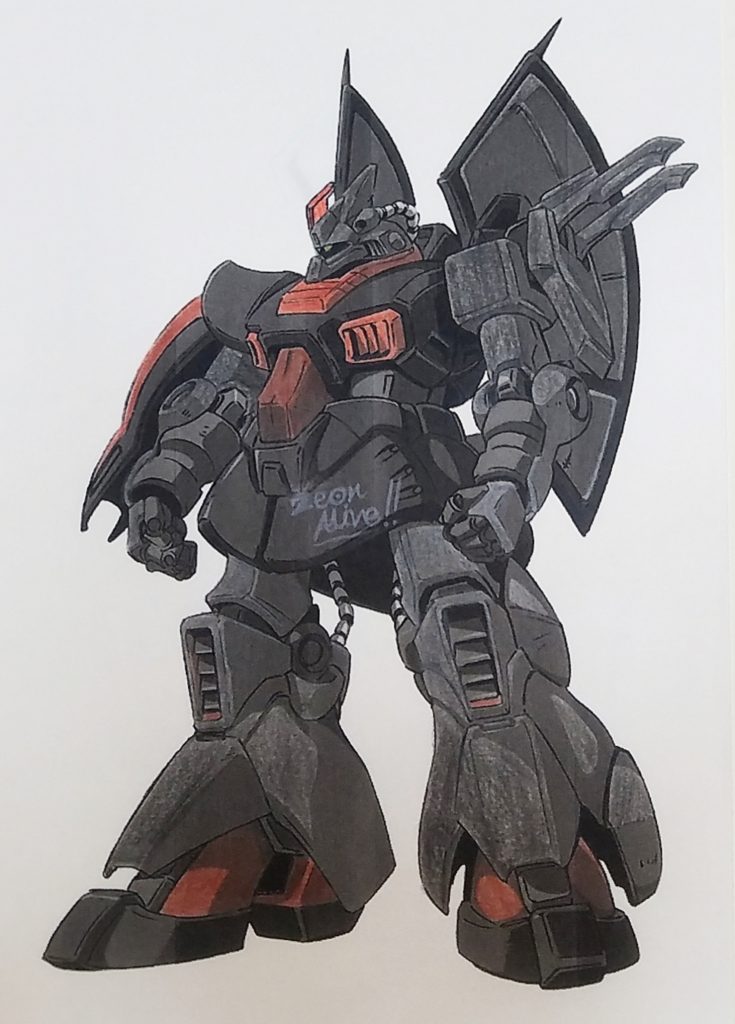 最初はある意味真逆のホワイトユニコーン仕様やワイヤーカッターを付けたガブリエル・ゾラ専用機なんかをぬりえで考えてました。本当はもっとAOZっぽく弄りたかったけど技術不足で断念…でも制作過程でいろいろ学べました。今後もちょいちょいスプレー塗装していきたいと思います!