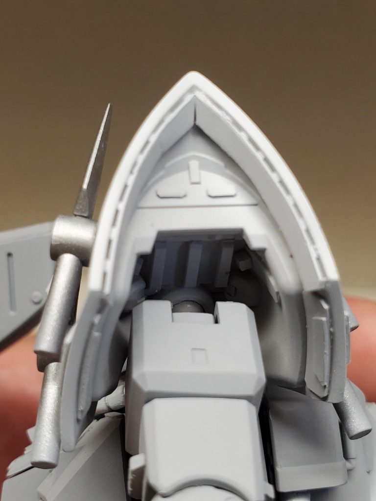 肩のディティール。一応、奥の方まで作ってます😅 