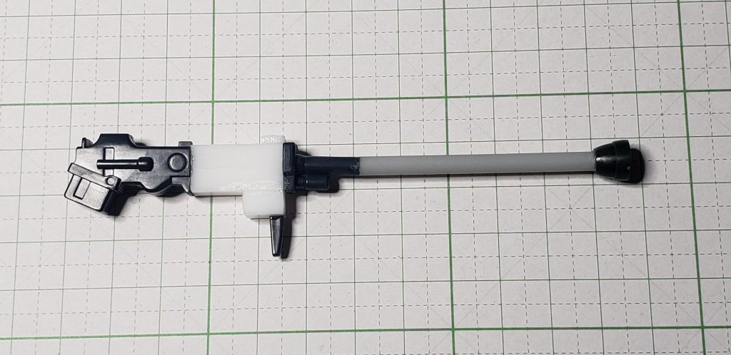 プラ材で延長。先端部は旅立たれたのでジャンクで誤魔化しました。