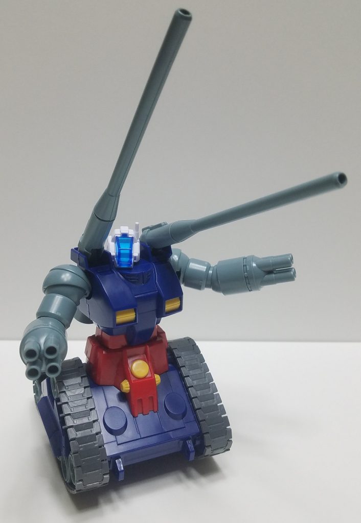 頭をGBNガードフレームのダ◯ラムヘッドと交換。そのままではボールジョイントが合わないのでくり貫いてます。ガンタンクとガンタンクⅡのミッシングリンク的な改造でもしようかなーと。それでは、2021年もよろしくお願いします！