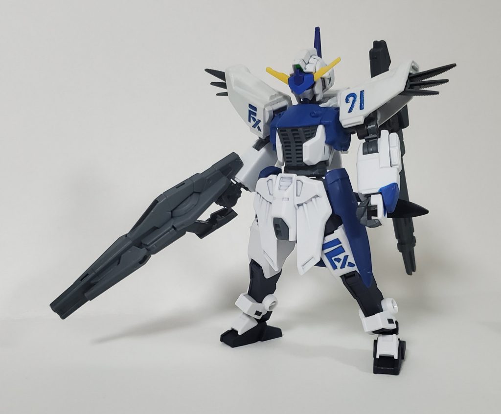 ライフルモード状態肩のxと左脚のFxは頑張って彫りました。