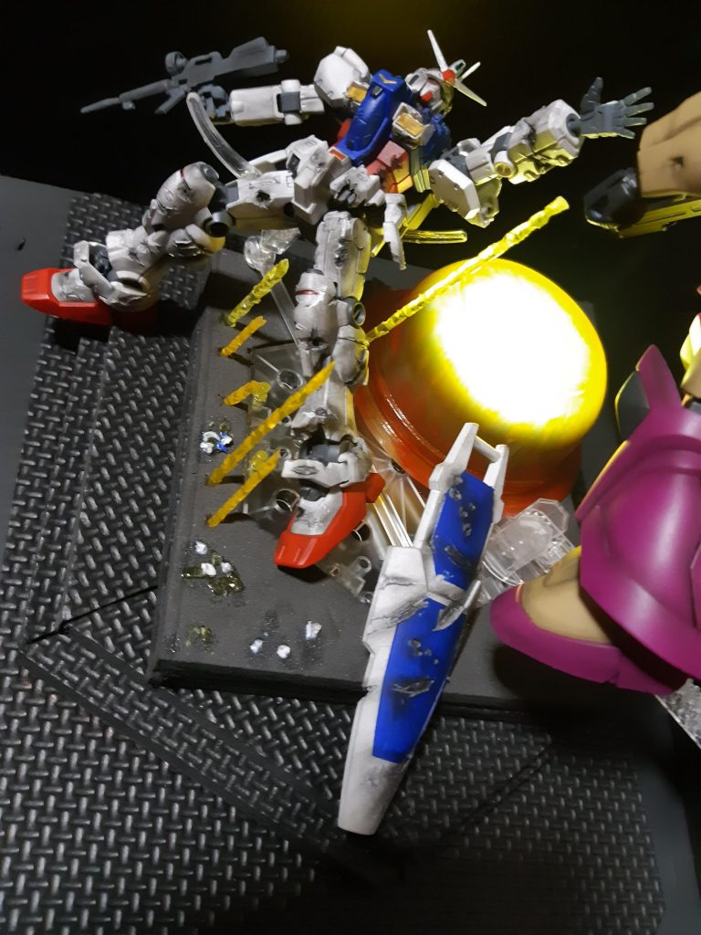 速射砲の乱射表現にクリアパーツを使ってみましたが微妙な････(^_^;)