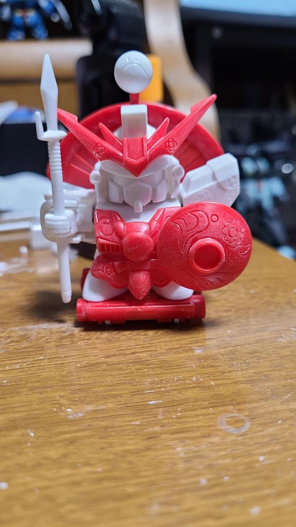 塗装前(　・ω・)
二色整形の潔さたるや…(　・ω・)←