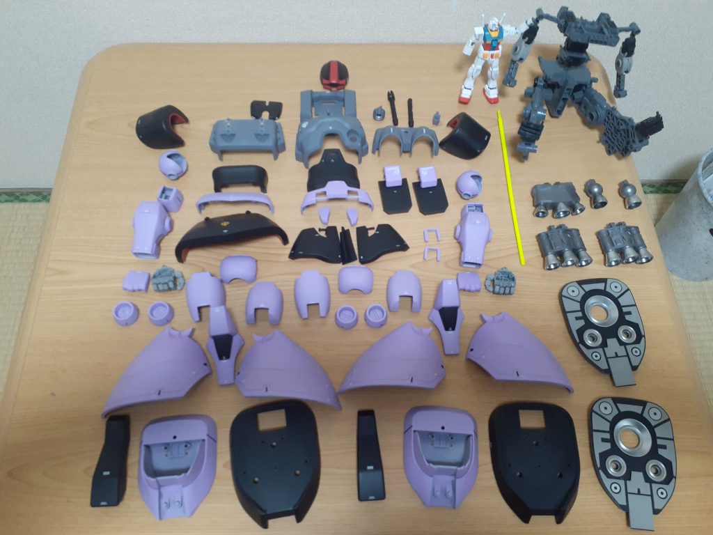 塗装完了パーツでかい！♡